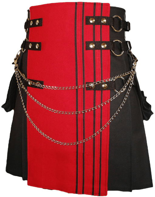 black red kilt