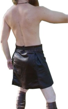 mens leather kilt