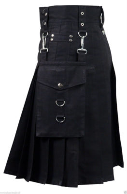 Utility Kilt Black