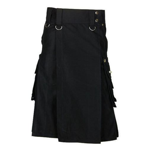 Black Utility Kilt