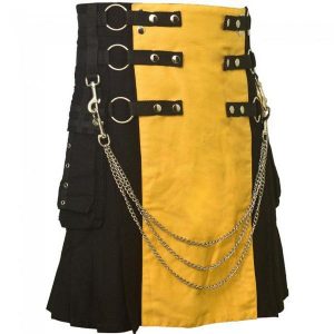 black & yellow kilt