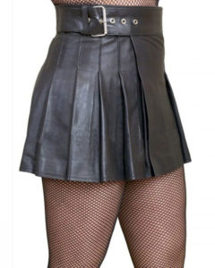 leather women kilt