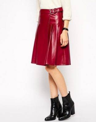 red leather kilt