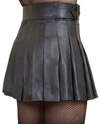 black Leather kilt