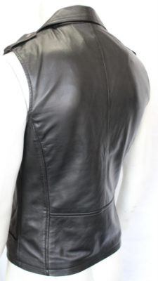 Black Sleeveless Jacket for sale