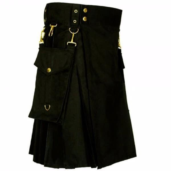 black utility kilt