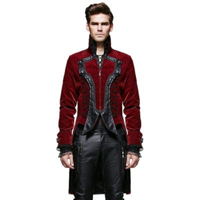 Red Velvet Jacket Mens