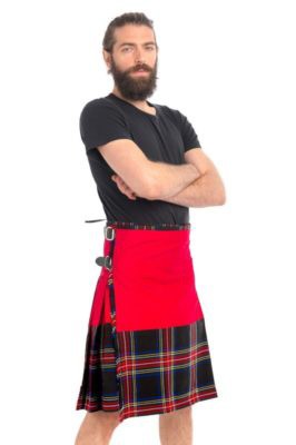 Black Stewart Tartan Kilt For Sale 