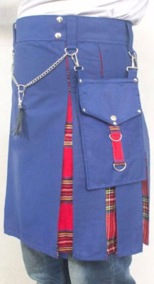 Blue And Red Stewart Tartan Kilt