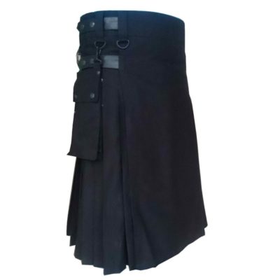 Black Police Kilt