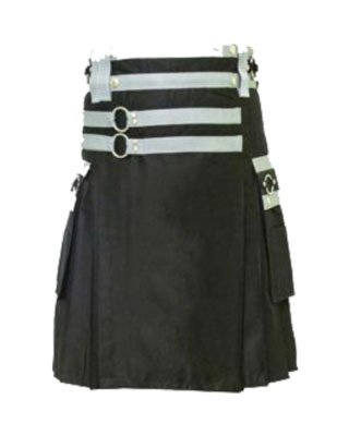 Black utility Kilt