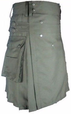 Grey Kilt Outfit