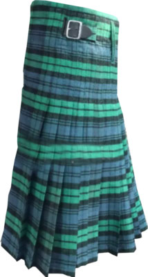 tartan wool kilt