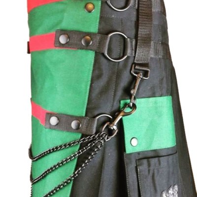 green and black kilt