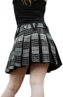 granite grey tartan kilt