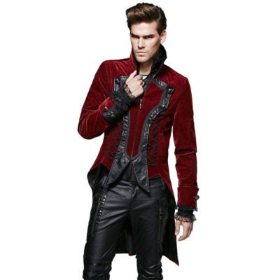 Red Velvet Jacket Mens