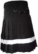 fashion black dress kilt