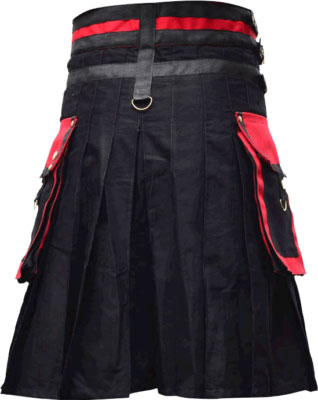 Black utility Kilt