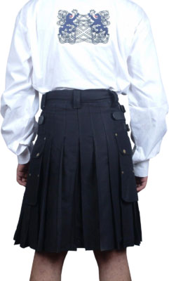 mens black dress kilt