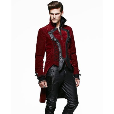 Red Velvet Jacket Mens