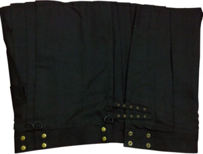 black utility kilt