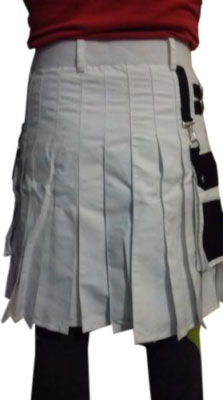 black & white kilt