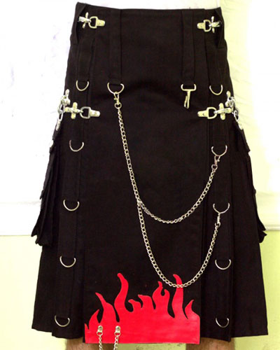 Gothic Utility Kilt Outfit