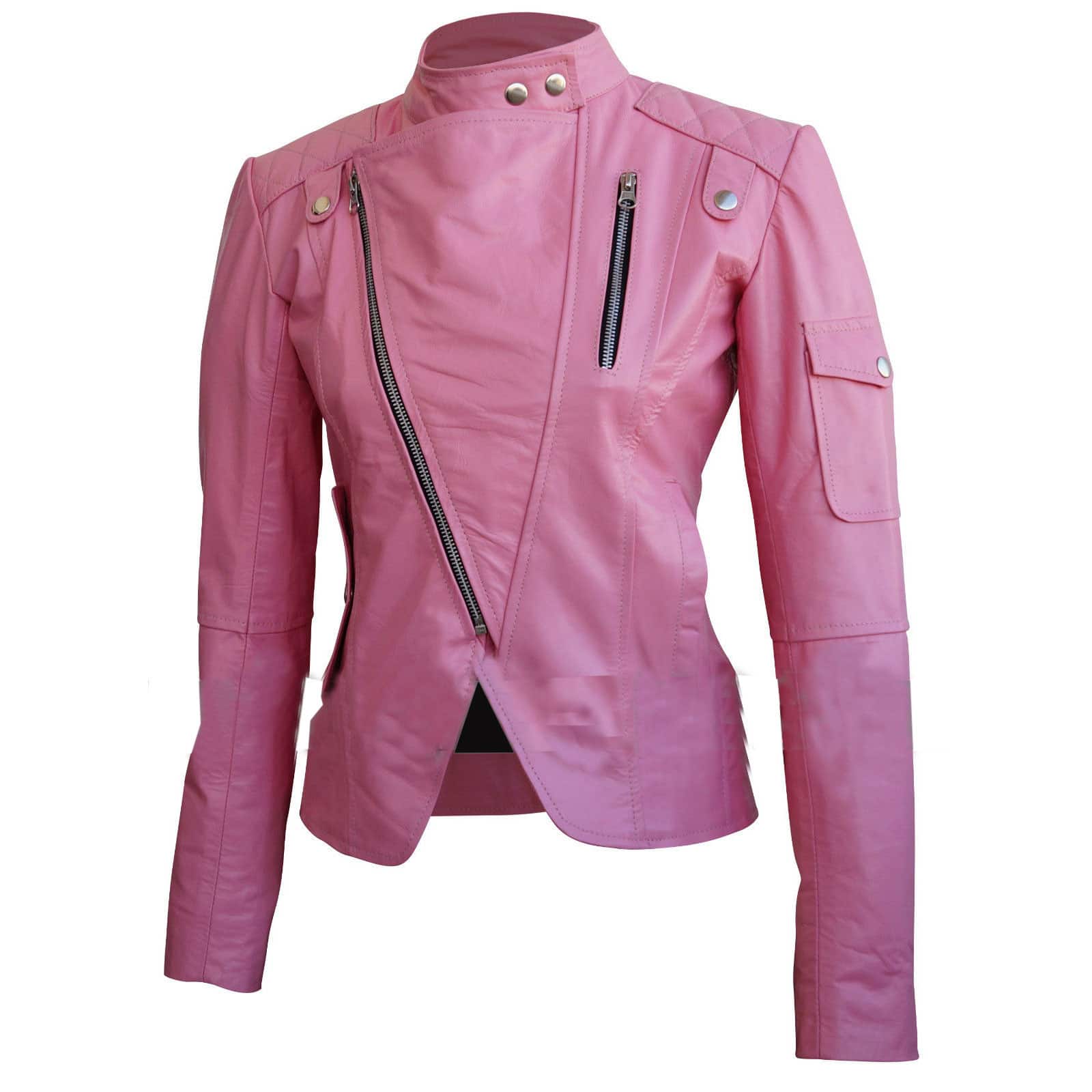 Pink Leather Jacket